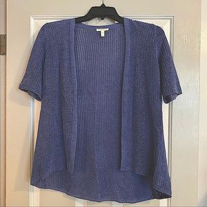 Eileen Fisher Open Knit Short Sleeve Cardigan